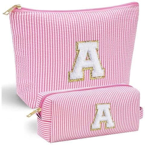 Set Di 2 Trousse Da Viaggio Con Lettera A - Tessuto Oxford, Grande Capacità - Foto 1
