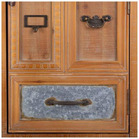 Cassettiera In Legno 80x37x155h Cm - Foto 8