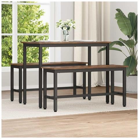 Panchina da pranzo Rovere fumé 100 x 32,5 x 48,5 cm - Foto 2