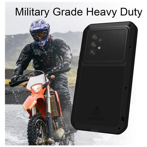Pellicola Protettiva per Galaxy A53 5G - Silicone+Vidrio+Metallo, Giallo, Antipolvo - Foto 2