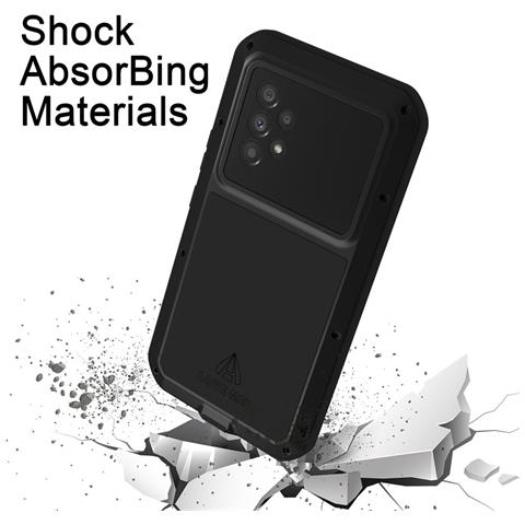 Pellicola Protettiva per Galaxy A53 5G - Silicone+Vidrio+Metallo, Giallo, Antipolvo - Foto 4