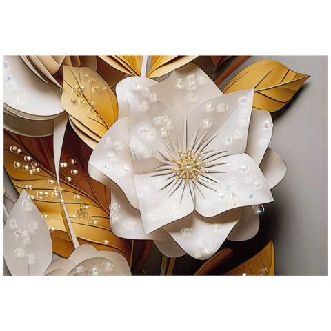 Stampa Su Tela Fiori 72-multicolore-legno-42x3,5x62 Cm - Foto 2