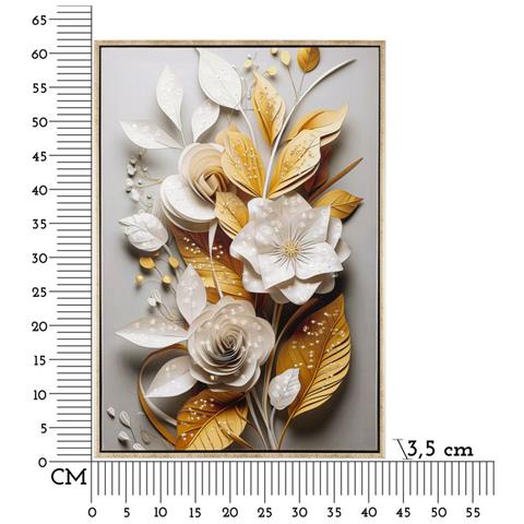 Stampa Su Tela Fiori 72-multicolore-legno-42x3,5x62 Cm - Foto 6