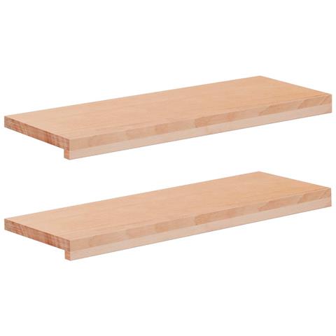 Tappeti per scale 2 pz 80 x 25 x 2 cm Naturale - Foto 1