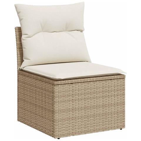 Set di divani 6 pz Beige e Bianco Crema - Foto 10
