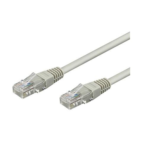 ICOC CCA5U-300 - Cavo di rete Patch CCA Cat. 5e Grigio UTP 30 mt Nero - Foto 1