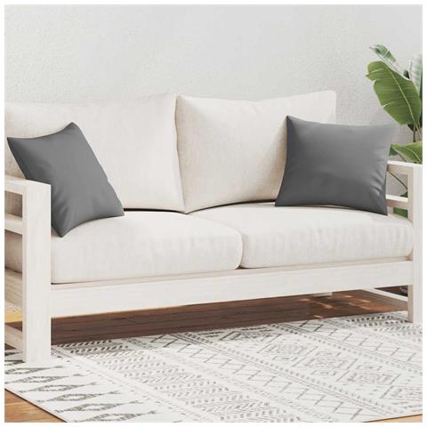 Cuscini Da Esterno 2 Pz 45x45 Cm Grigi - Foto 2