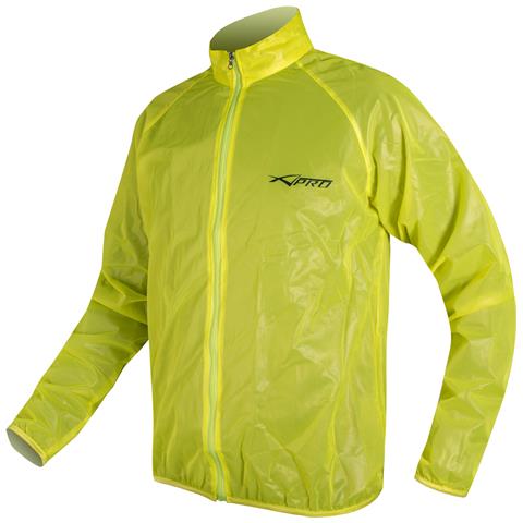 Moto Scooter Giacca Antipioggia Impermeabile Antivento Cappuccio Fluo S - Foto 2