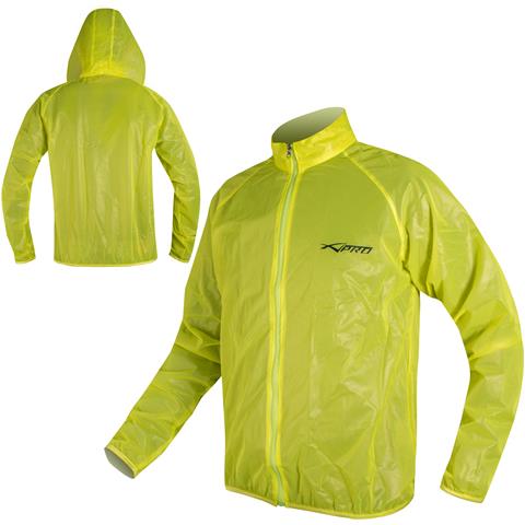 Moto Scooter Giacca Antipioggia Impermeabile Antivento Cappuccio Fluo S - Foto 1