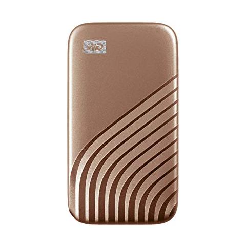 WD 1TB My Passport SSD portatile con tecnologia NVMe, USB-C, fino a 1.050 MB / s in lettura, fino a 1000MB / s in scrittura, Oro - Foto 1