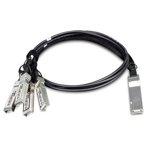Cb-qsfp4x10g-1m Cavo A Fibre Ottiche Qsfp+ 4x Sfp+ Nero (40g Qsfp+ To 4 10g Sfp+ 1m - Direct Attached Copper Cable - Warranty: 3y) - Foto 1