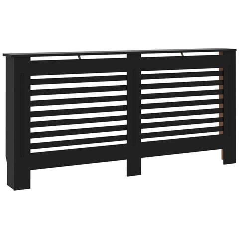 Copertura per Radiatore Nera 172x19x81,5 cm in MDF - Foto 1