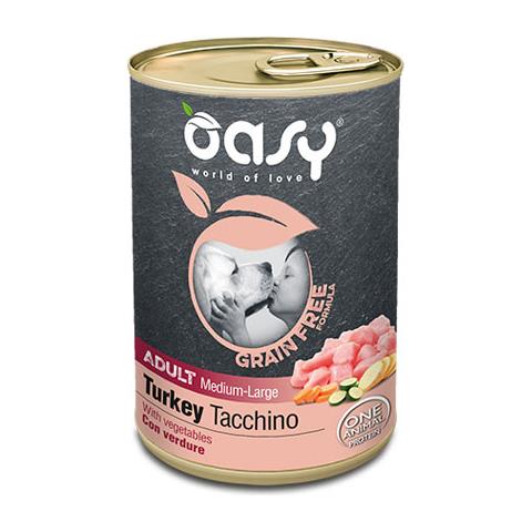 Grain Free Adult Medium / Large Tacchino - Lattina 400 Gr - Foto 1