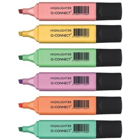 Evidenziatori Pastel 1,5-2 Mm Assortiti Conf. 6 Pezzi - Kf17963 - Foto 1