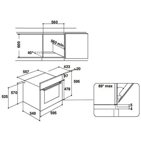Forno Elettrico da Incasso IFW 3844 H IX Capacità 71 L Multifunzione Ventilato Potenza 2900 W Colore Acciaio Inox - Foto 16