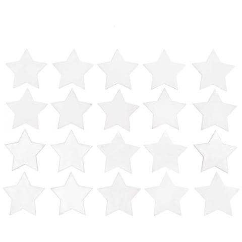20 Stelle In Legno Bianco - 30 Mm - Foto 1