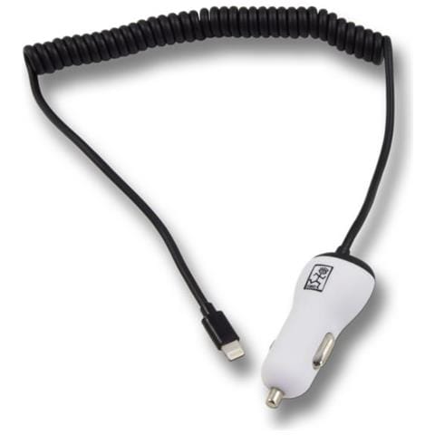 795631 Caricabatterie Per Dispositivi Mobili Smartphone, Tablet Bianco Accendisigari Auto - Foto 1