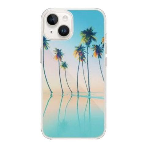 Cover Per Iphone 13/14 In Resina Palme, Azzurro - Foto 1
