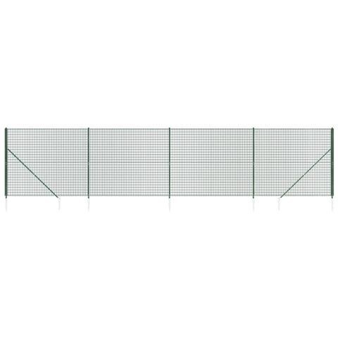 Recinzione Metallica Con Picchetti Ancoraggio Verde 2,2x10 M - Foto 1