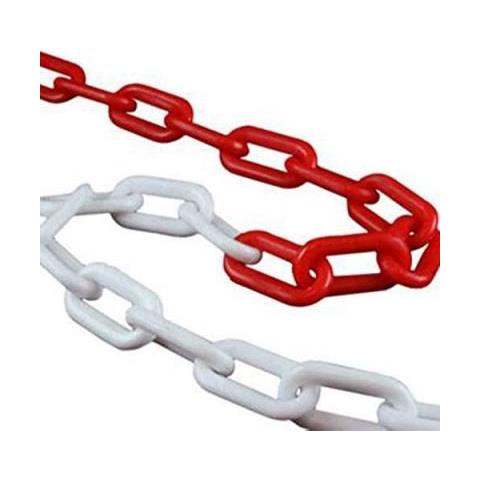 Catena Delimitazione In Plastica Bianca Rossa Spessore 6 Mm Rotolo 25 Mt Brixo - Foto 2