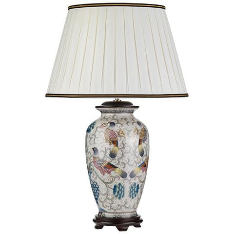 Lampada Da Scrivania Contemporanea Ping Porcellana Crema 1 Luce E27 - Foto 1