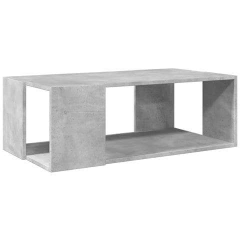 Tavolino Salotto Grigio Cemento 89,5x48x30cm Legno Multistrato - Foto 2