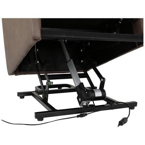 Marko Poltrona Reclinabile Con Alzata Elettrica E Alzata In Pu Cappucino - Foto 2