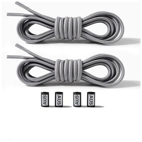 Lacci Per Scarpe Senza Lacci Lacci Elastici 2 Paia Grey - Foto 1