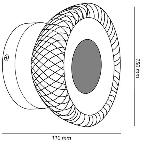 Applique A Parete Lmpada Da Muro Decorativa Attacco G9 In Metallo Bianco Aq48b - Foto 4