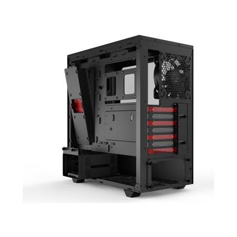 ! Pure Base 500dx Midi Tower Nero, Rosso - Foto 2