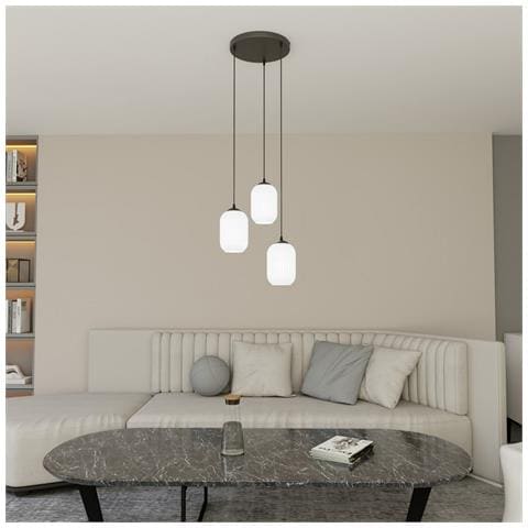 Lampada A Sospensione Verdi - Nero - Metallo - 30x30x140 Cm - Foto 2