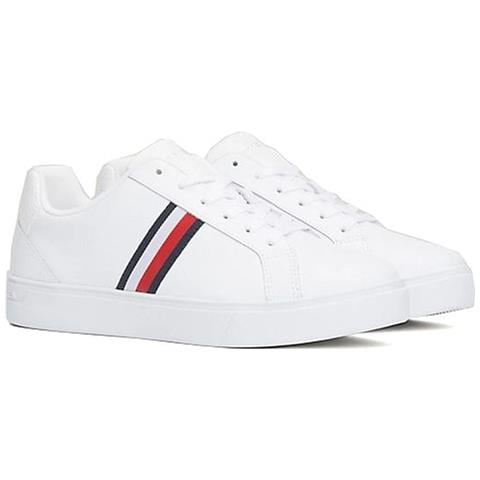 Essential Sneaker Stripes Sneakers Pelle Scarpe Donna Bianco Eu 39, Fw0fw07779 Ybs - Foto 1