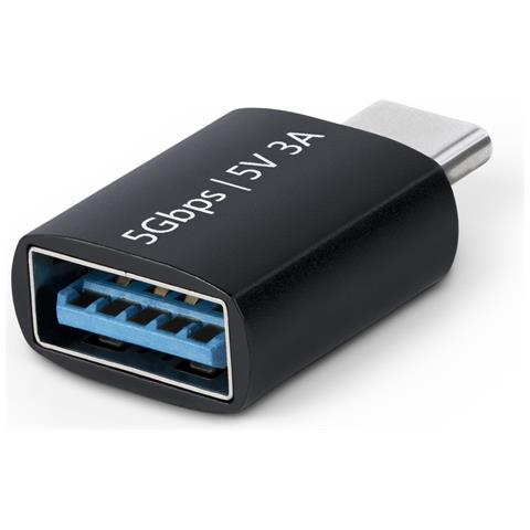 Adattatore Usb-c A Usb-a, Usb 5gbps, Adattatore Compatto Da Usb Tipo-c Maschio A Usb Tipo-a Femmina, Alloggiamento - Foto 2