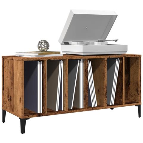 Mobile Porta Dischi Legno Antico 100x38x48 Cm Legno Multistrato - Foto 1