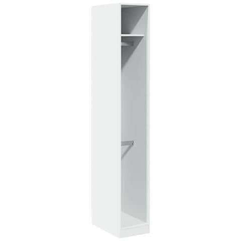 Armadio Bianco 30x50x200 Cm In Legno Multistrato - Foto 2