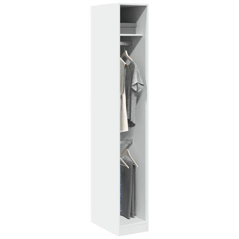 Armadio Bianco 30x50x200 Cm In Legno Multistrato - Foto 1