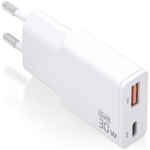 ASCH-30W2P046-W Caricabatterie per dispositivi mobili Fotocamera, MP3, MP4, Telefono cellulare, Navigatore, Computer portatile, Console portatile, Smartphone, Tablet, Universale Bianco AC Ricarica rapida Interno - Foto 1