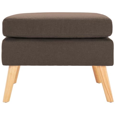 Poggiapiedi Marrone In Tessuto - Foto 1