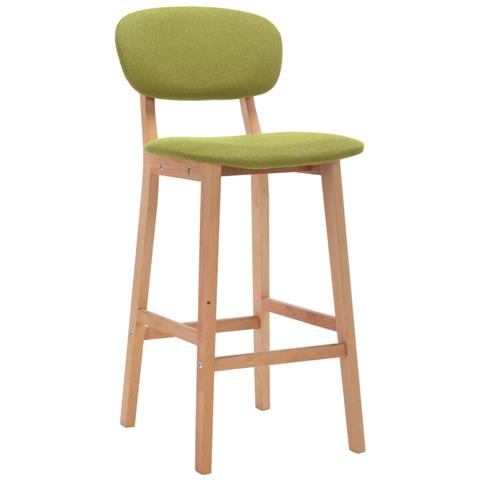 Lusso Casadino - Sgabelli Da Bar 2 Pz Verdi In Tessuto - Foto 1