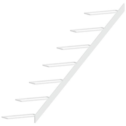 Portavini Da Parete Per 7 Bottiglie 2 Pz Metallo Bianco - Foto 8