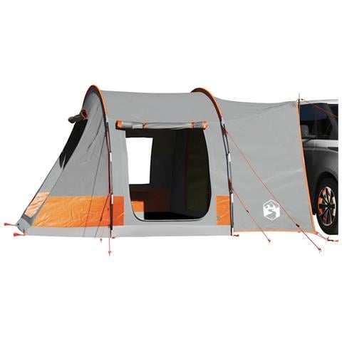 Tenda da Campeggio 2 Persone Grigio e Arancione Impermeabile - Foto 1