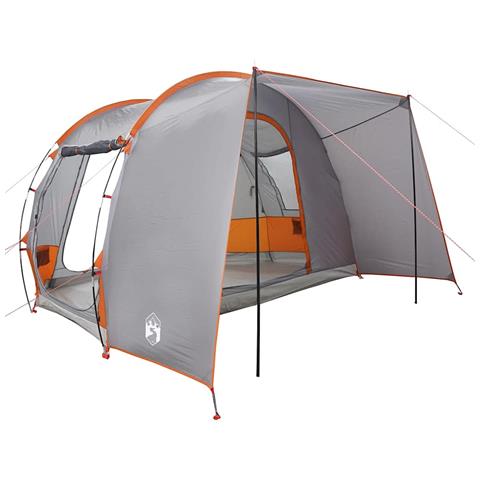 Tenda da Campeggio 2 Persone Grigio e Arancione Impermeabile - Foto 2