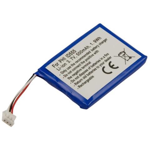 Batteria Per Telefono Philips Id555 E Ge Dect 6.0 Ultraslim 3,7v 500mah - Foto 1