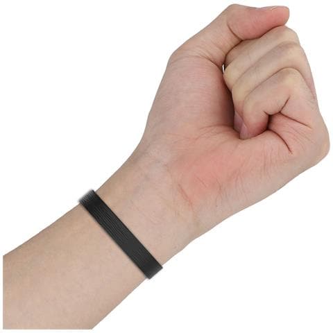 Cinturino Magnetico A Righe In Silicone Compatibile Con Xiaomi Mi 10 - 12mm Black - Foto 7