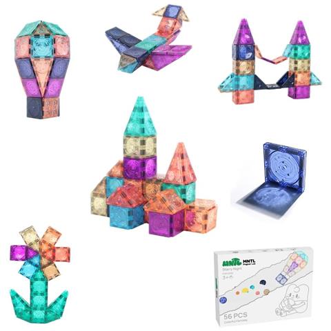 Mattoncini Magnetici Per Bambini 3d Gioco Educativo 56 Pezzi - Foto 1