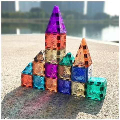 Mattoncini Magnetici Per Bambini 3d Gioco Educativo 56 Pezzi - Foto 2