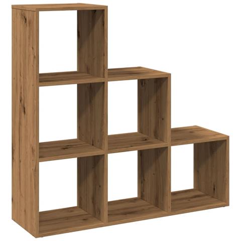 Libreria Divisorio 3Piani Rovere Artigianale 99x29x99Truciolato - Foto 1