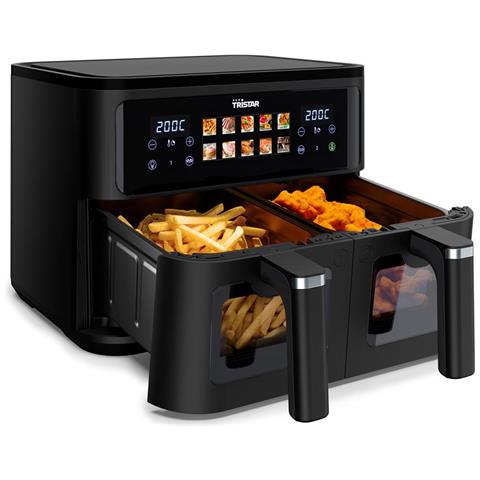 FR-9075 friggitrice Doppia 9 L Indipendente 2500 W Friggitrice ad aria calda Nero - Foto 2