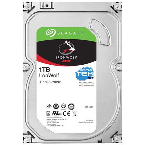 Seagate Ironwolf 1tb Hdd Hard Disk 3,5"" Sata Disco Rigido Nas Pc Raid Cmr - Foto 1