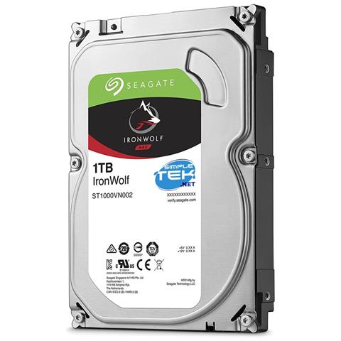 Seagate Ironwolf 1tb Hdd Hard Disk 3,5"" Sata Disco Rigido Nas Pc Raid Cmr - Foto 3